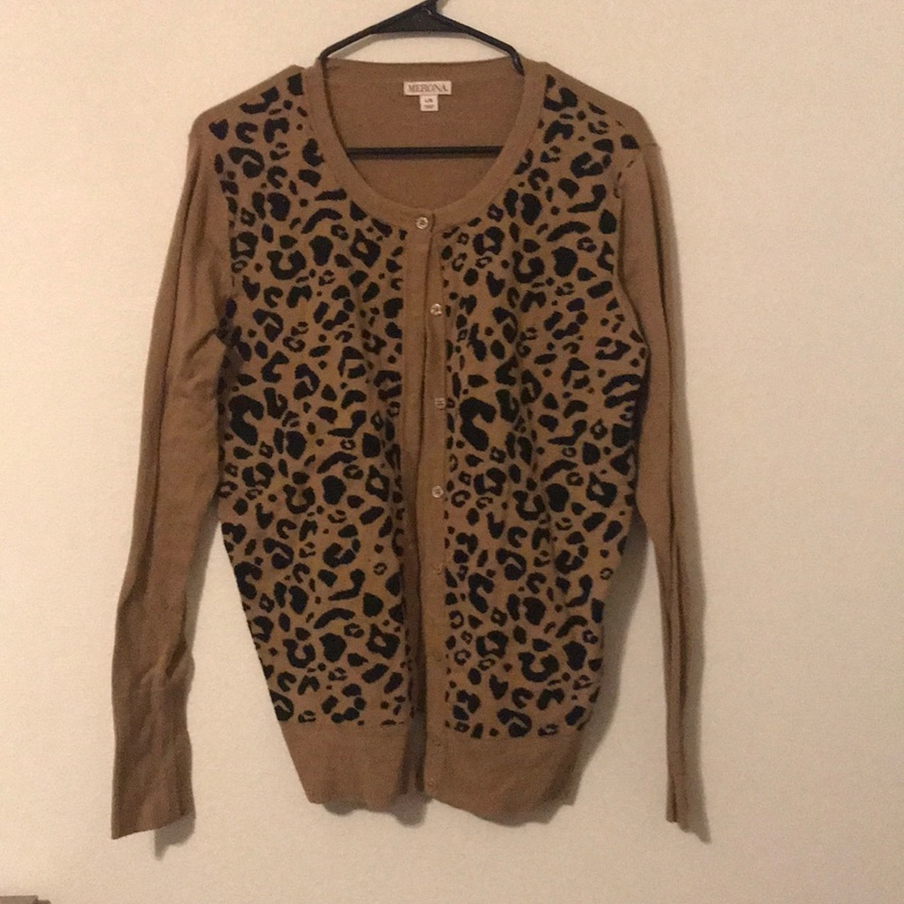 Cheetah cardigan!